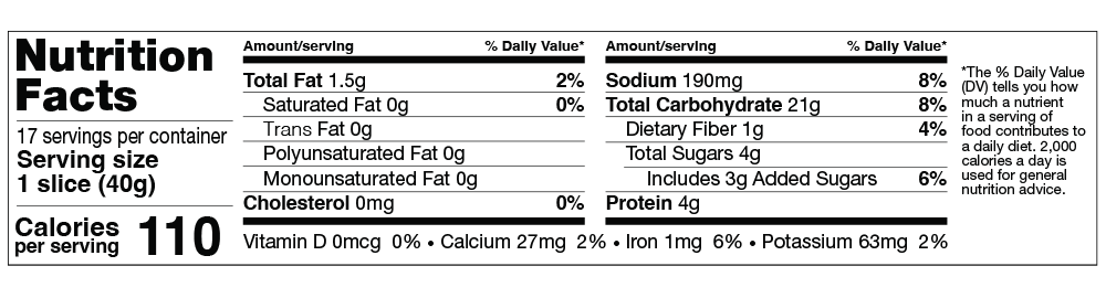 12 Grain nutrition facts