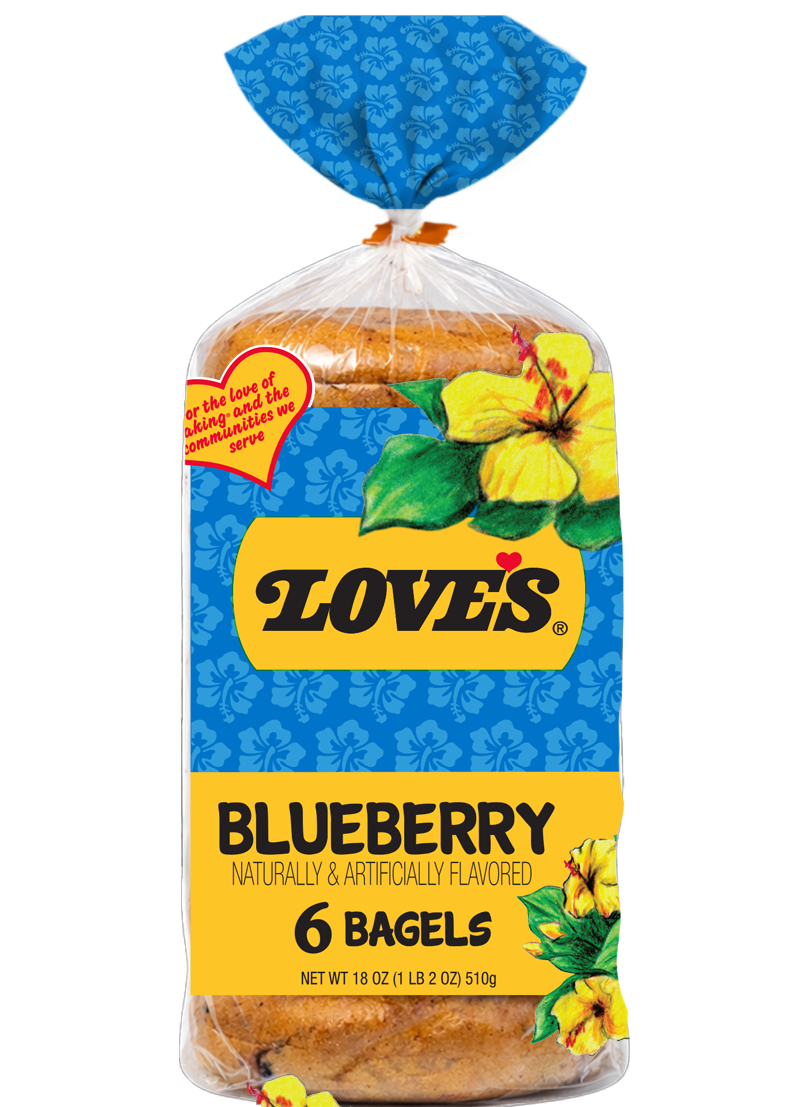 Blueberry Bagels 6 pack